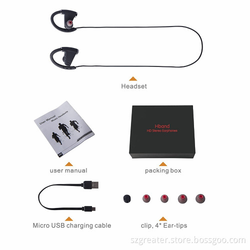 New design sports wireless bluetooth earbuds,stereo necklace earphone